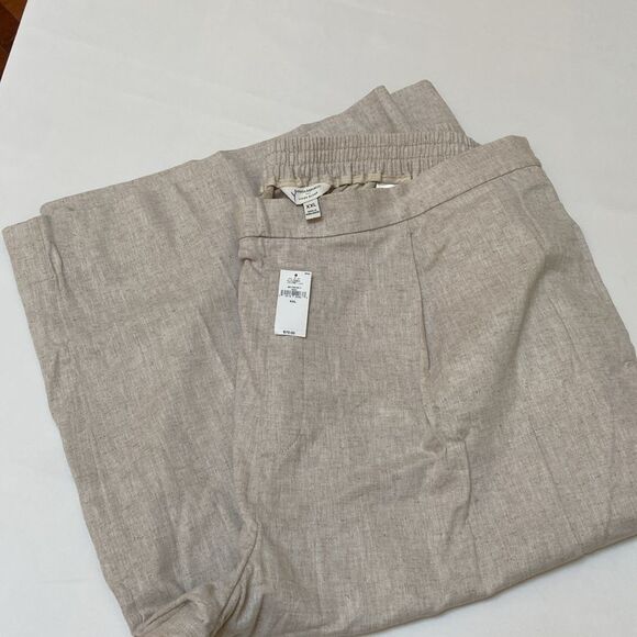 Banana Republic Beige Linen Blend Trousers XXL - Picture 1 of 13